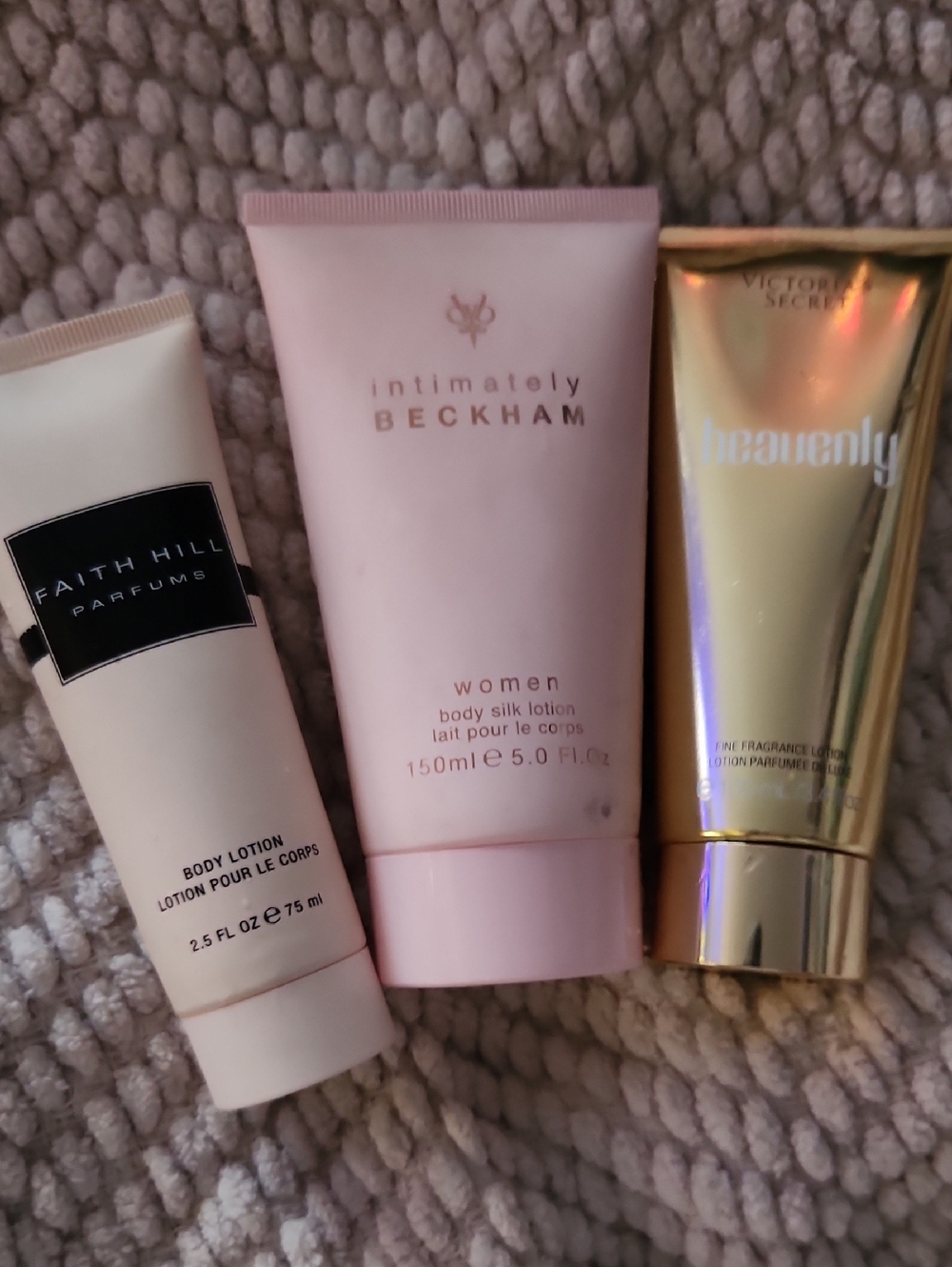 Intimately Beckham Pink Body Lotion + Faith Hill & Victoria's Secret Lot